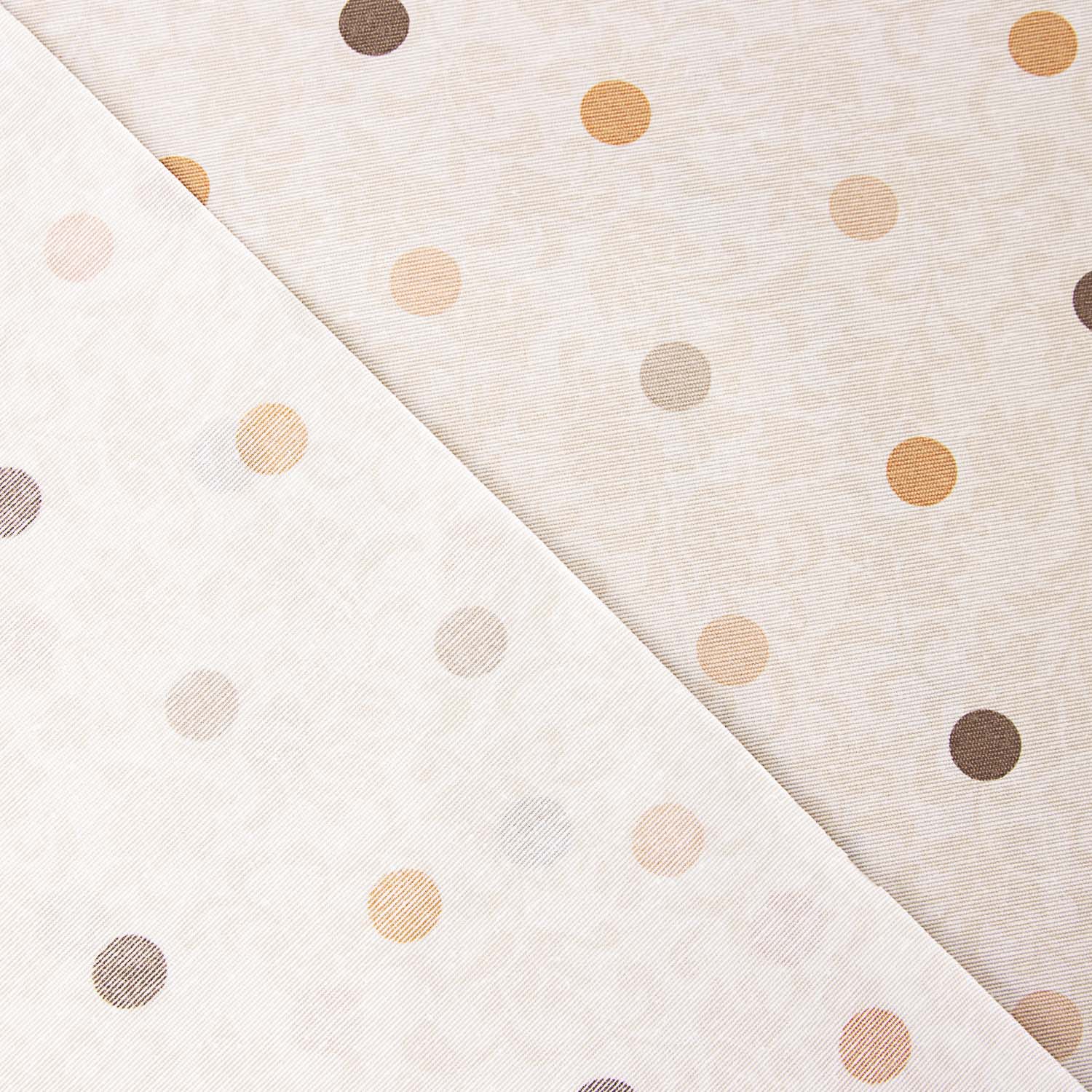 Tischtuch aus Harz Polka Dots Beige y Senf - Ribes y Casals