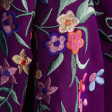 Lila besticktes Flamenco-Stickerei-Tuch - Ribes y Casals