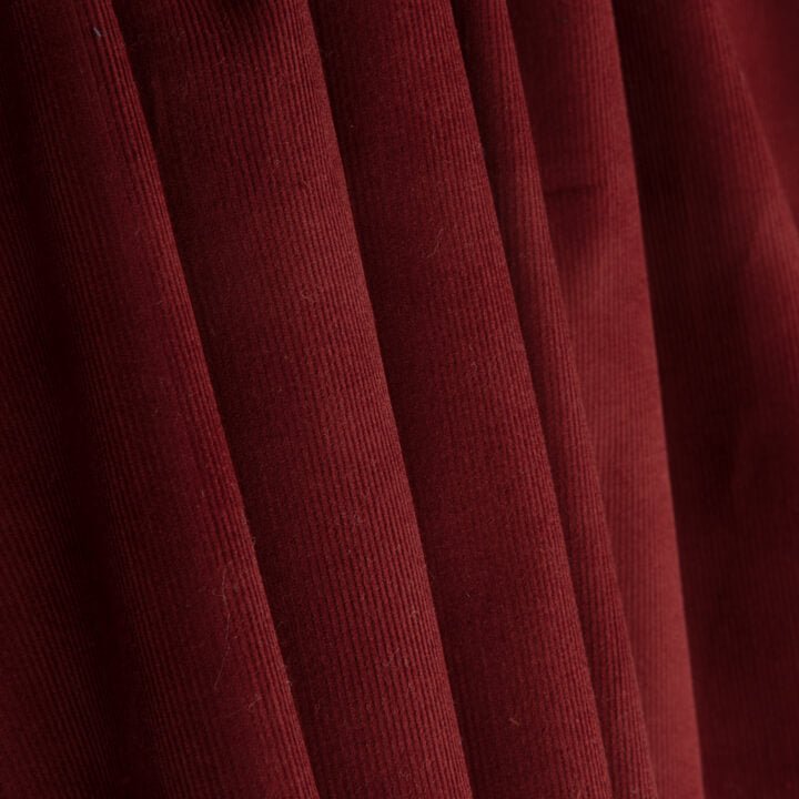 Feincord aus Baumwollstoff, dunkelrot - Ribes y Casals