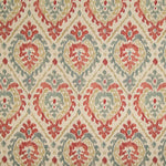 Canvas im Leinenstoff-Look, Damast-Muster, Ethnomuster, Terrakotta - Ribes y Casals