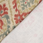 Canvas im Leinenstoff-Look, Damast-Muster, Ethnomuster, Terrakotta - Ribes y Casals