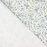 Mini Blume Baumwolle Musselin Blau - Ribes y Casals