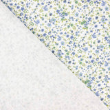 Mini Blume Baumwolle Musselin Blau - Ribes y Casals