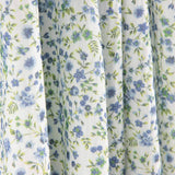 Mini Blume Baumwolle Musselin Blau - Ribes y Casals