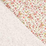 Baumwoll-Musselin-Stoffrest mit Mini-Rosenmuster – verschiedene Maße x 150 cm breit - Ribes y Casals