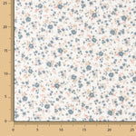Vintage Blau Blume Baumwolle Musselin Retalina Vintage 100 x 150 cm - Ribes y Casals