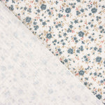 Vintage Blau Blume Baumwolle Musselin Retalina Vintage 100 x 150 cm - Ribes y Casals