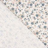Vintage Blau Blume Baumwolle Musselin Retalina Vintage 100 x 150 cm - Ribes y Casals