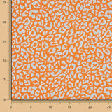 Bedrucktes Perkal „Nairobi“ in Orange und Hellblau - Ribes y Casals