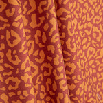 Bedrucktes Perkal „Nairobi“ Senf Bordeaux - Ribes y Casals