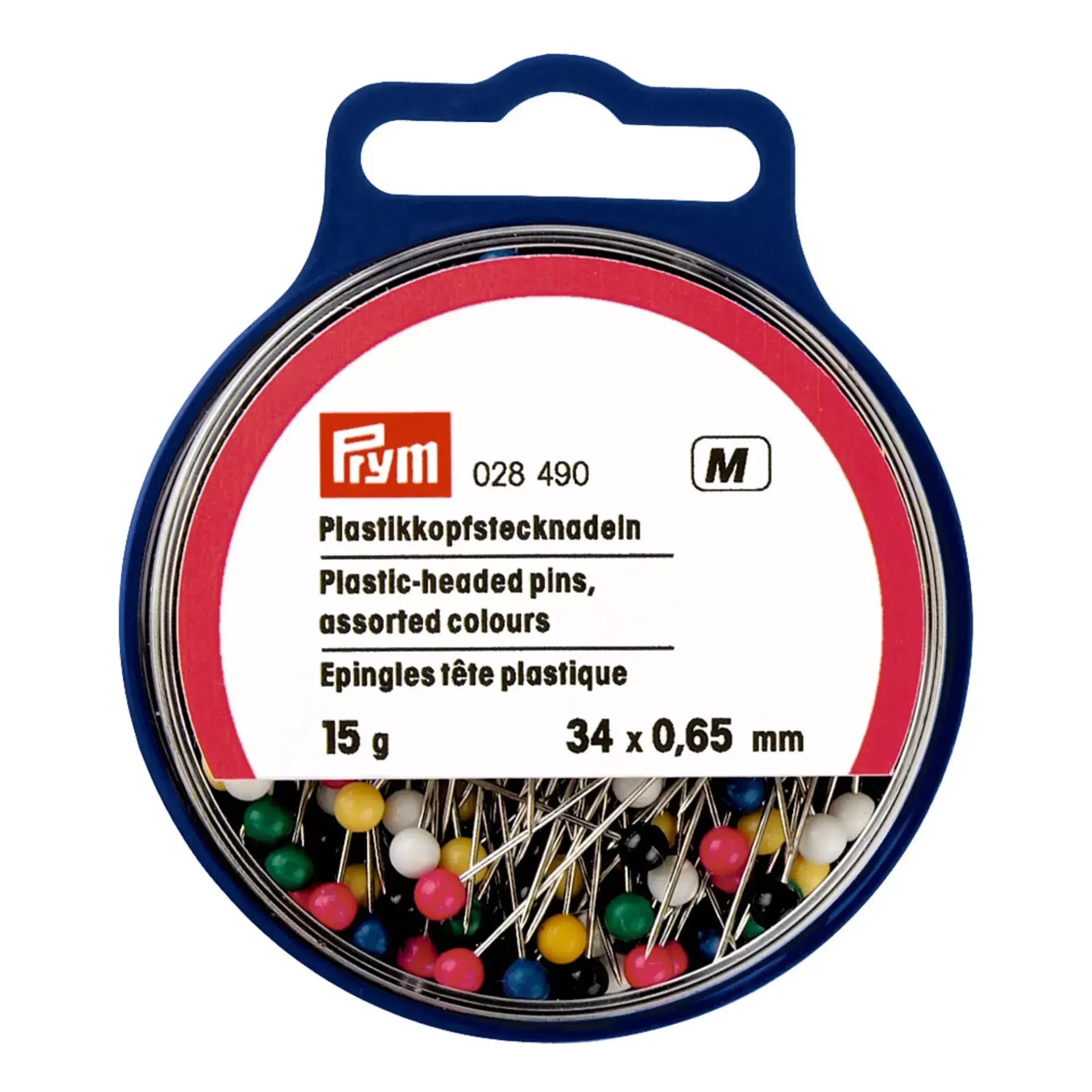 Kunststoffnadeln mit Kopf 0,65 x 34 mm Mehrfarbig - Ribes y Casals