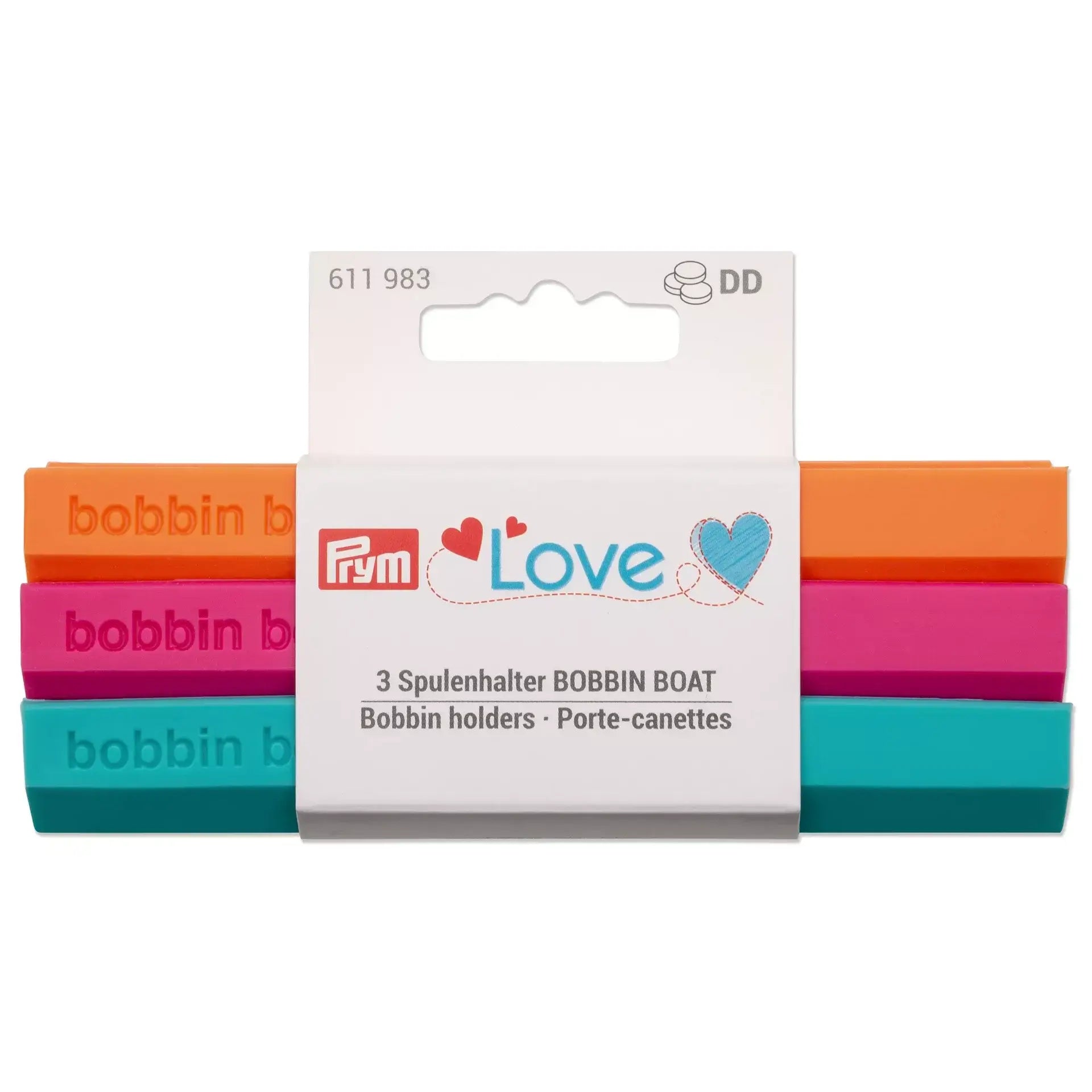 Spulenhalter Bobbin Boat Prym Love – 3er-Pack Organizer - Ribes y Casals