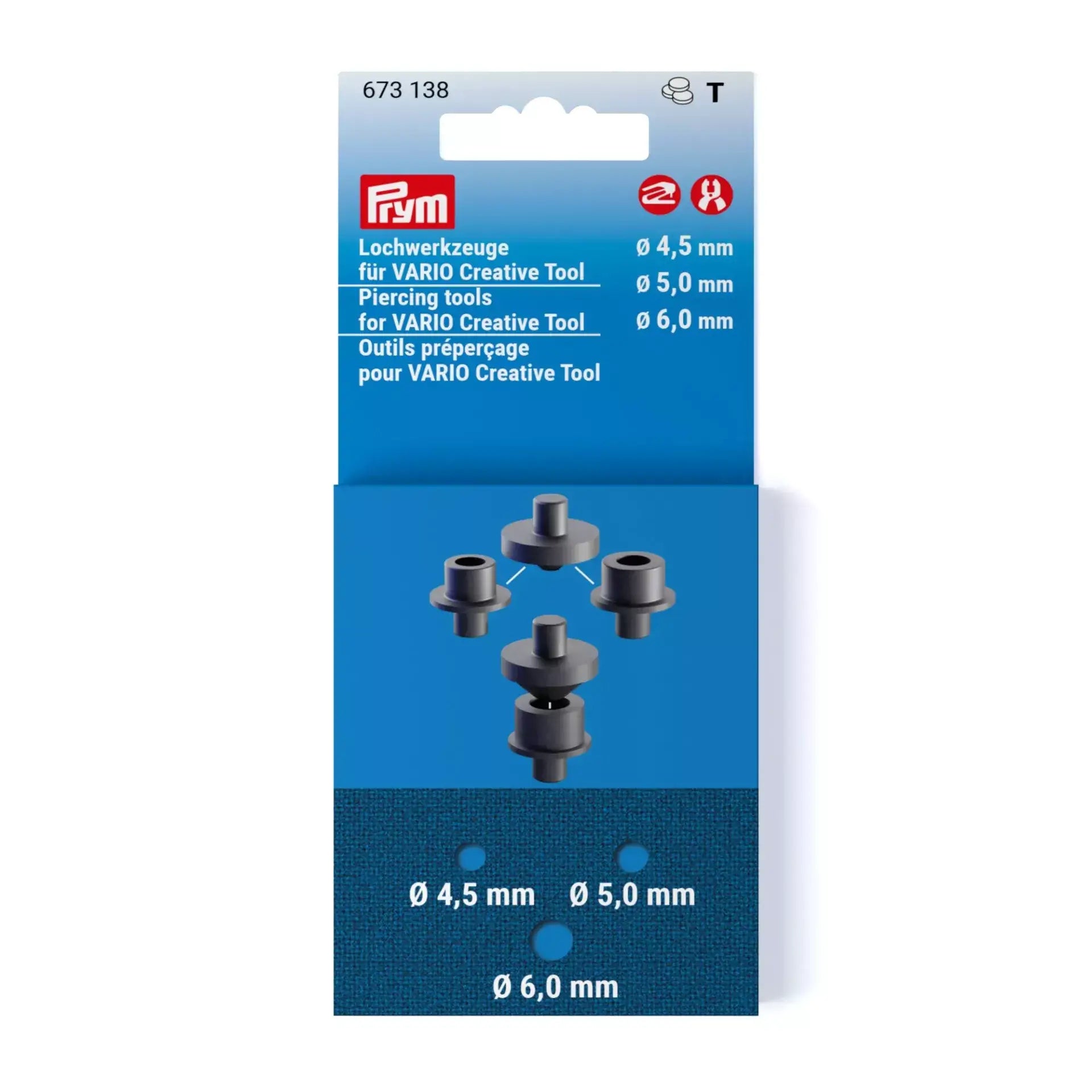 Prym VARIO-Lochwerkzeuge 4,5–6 mm - Ribes y Casals