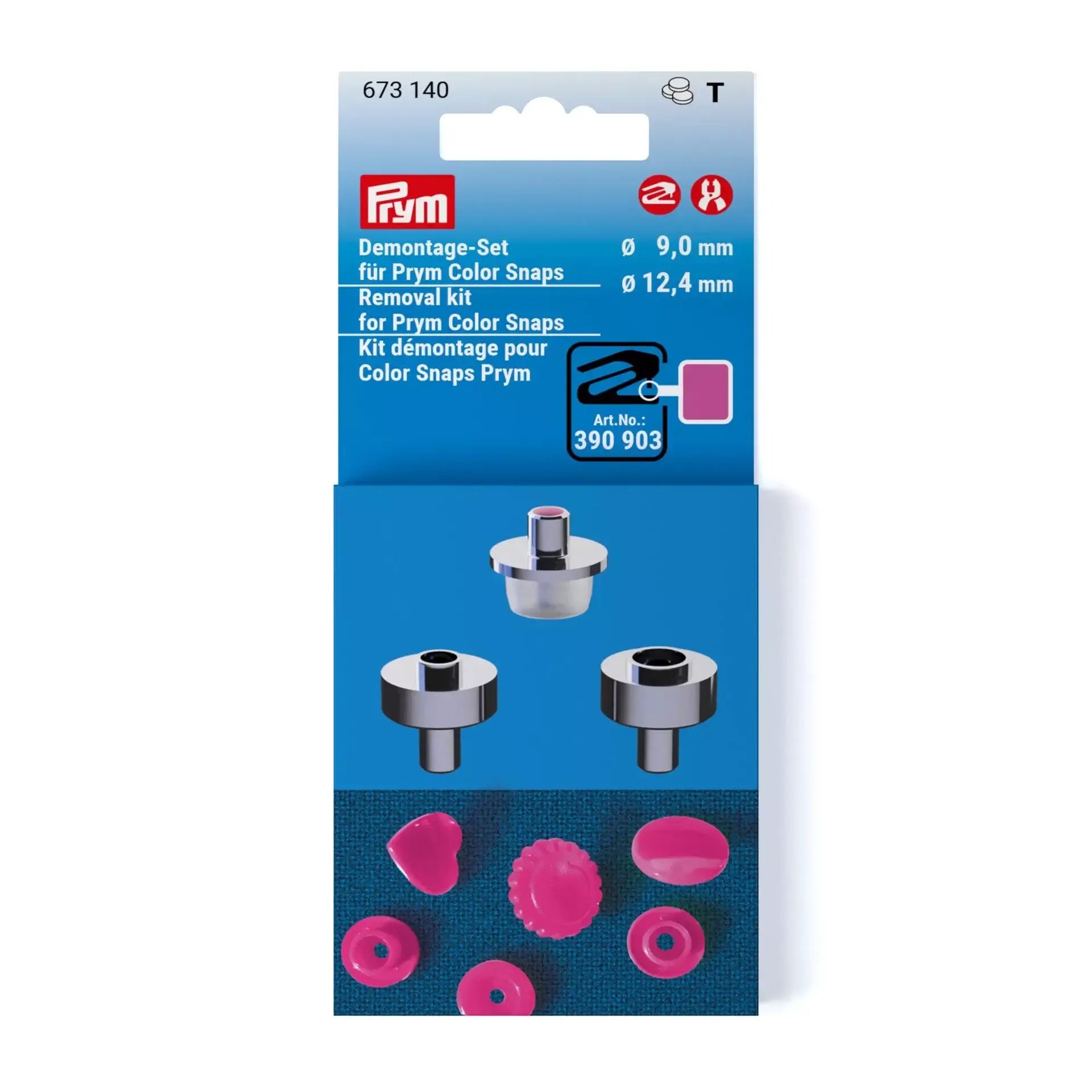 Prym Color Snaps-Entfernungsset 9 und 12,4 mm - Ribes y Casals