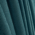 Cordstoff mit Waschung in Petrolblau - Ribes y Casals