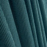 Cordstoff mit Waschung in Petrolblau - Ribes y Casals