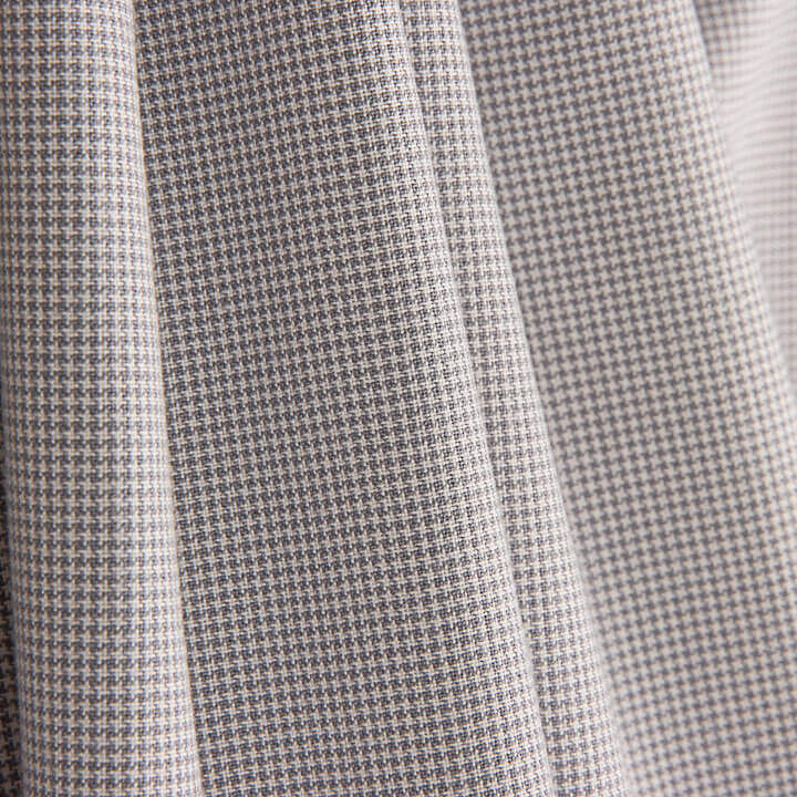 Perkal mit Vichy-Karomuster, Mini, grau - Ribes y Casals