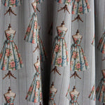 Bedruckter Couture-Perkal, grau - Ribes y Casals
