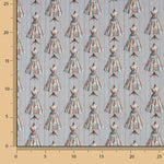 Bedruckter Couture-Perkal, grau - Ribes y Casals