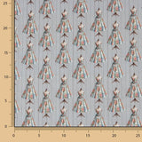 Bedruckter Couture-Perkal, grau - Ribes y Casals