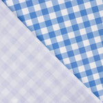 Perkal Gedruckte Quadrate Medium Blau - Ribes y Casals