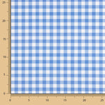 Perkal Gedruckte Quadrate Medium Blau - Ribes y Casals