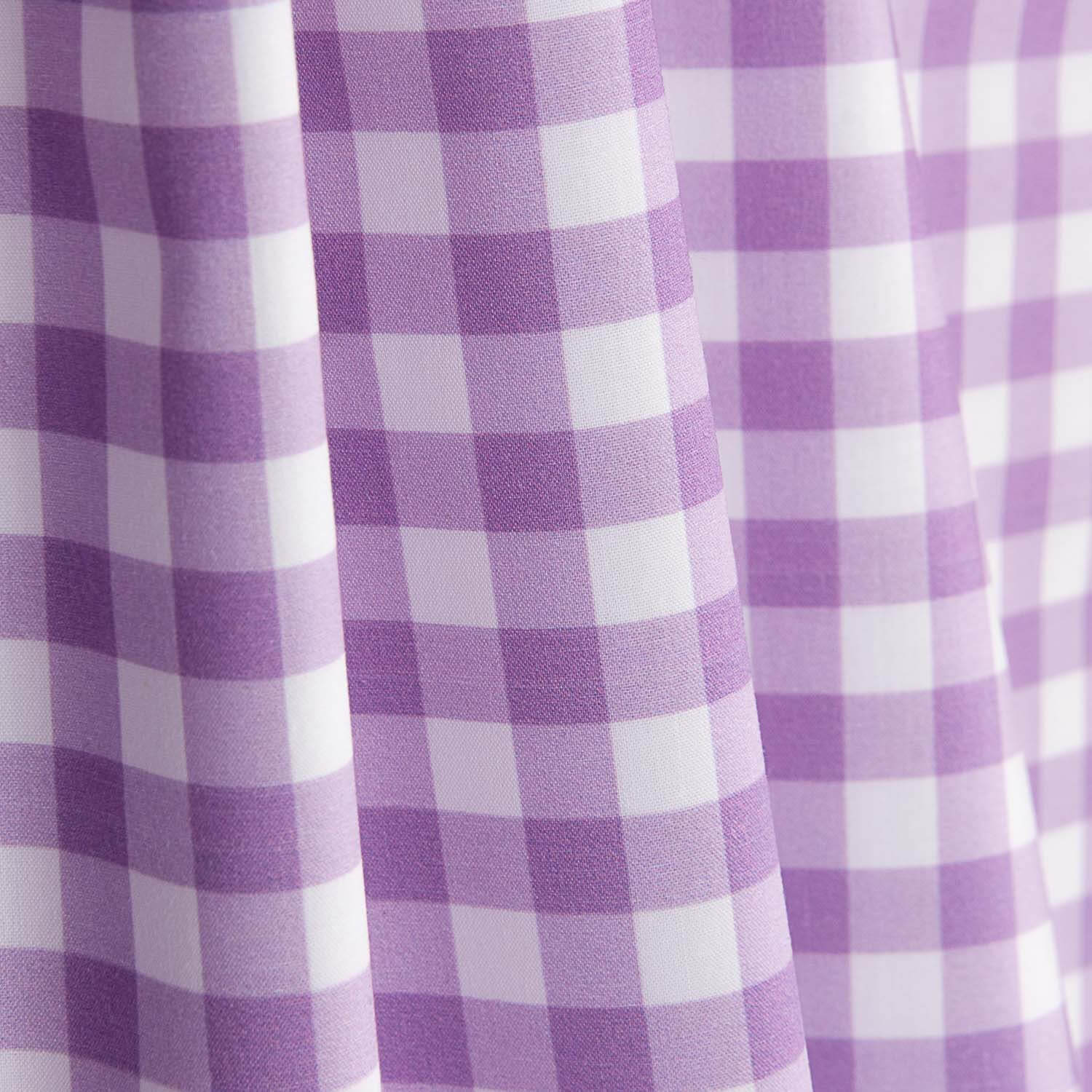 Perkal Gedrucktes Plaid Medium Mauve - Ribes y Casals