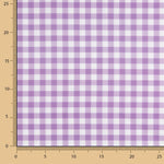 Perkal Gedrucktes Plaid Medium Mauve - Ribes y Casals