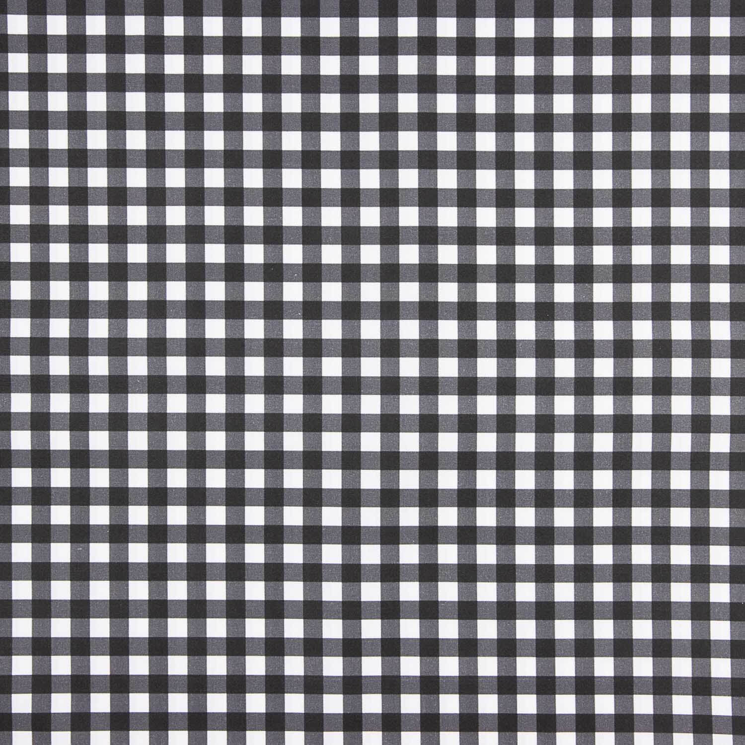 Perkal Gedruckte Quadrate Medium Schwarz - Ribes y Casals
