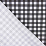 Perkal Gedruckte Quadrate Medium Schwarz - Ribes y Casals