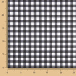 Perkal Gedruckte Quadrate Medium Schwarz - Ribes y Casals