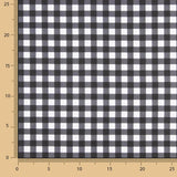 Perkal Gedruckte Quadrate Medium Schwarz - Ribes y Casals