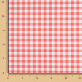 Perkal Gedruckte Quadrate Medium Rot - Ribes y Casals