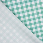 Perkal Gedruckte Quadrate Medium Grün - Ribes y Casals