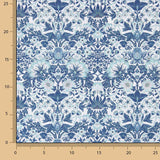 Bedrucktes Perkal „Coralia Azul“ - Ribes y Casals