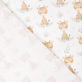 Bedrucktes Perkal mit Safari-Giraffenmuster - Ribes y Casals