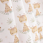 Bedrucktes Perkal mit Safari-Giraffenmuster - Ribes y Casals