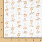 Bedrucktes Perkal mit Safari-Giraffenmuster - Ribes y Casals
