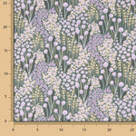 Bedrucktes Perkal in Lavendel und Salbei - Ribes y Casals