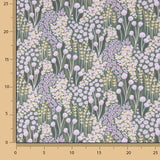 Bedrucktes Perkal in Lavendel und Salbei - Ribes y Casals