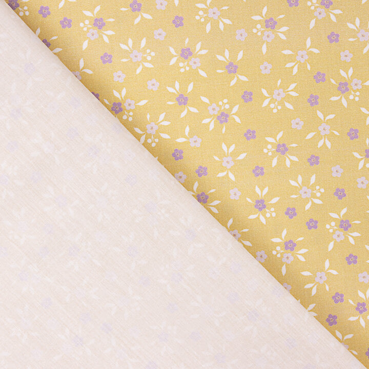Bedrucktes Perkal „Milena“ in Gelb - Ribes y Casals