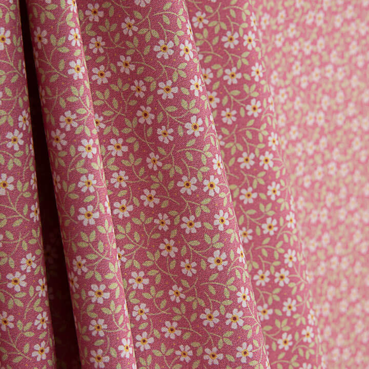 Bedrucktes Perkal „Milena Rosa“ - Ribes y Casals