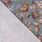 Bedrucktes Perkal „Atelier Azul“ - Ribes y Casals