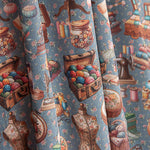 Bedrucktes Perkal „Atelier Azul“ - Ribes y Casals