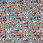 Bedrucktes Perkal „Atelier Azul“ - Ribes y Casals