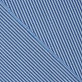 Zweifarbiges blaues Perkal-Streifenmuster, 1 mm - Ribes y Casals