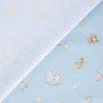 Baby Blau Baumwolle Babyspielzeug Pique Himmelblau - Ribes y Casals