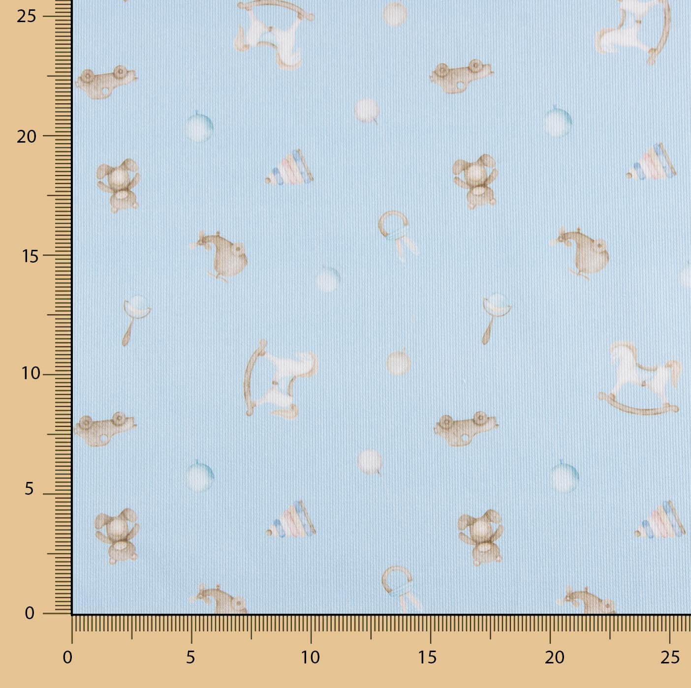 Baby Blau Baumwolle Babyspielzeug Pique Himmelblau - Ribes y Casals
