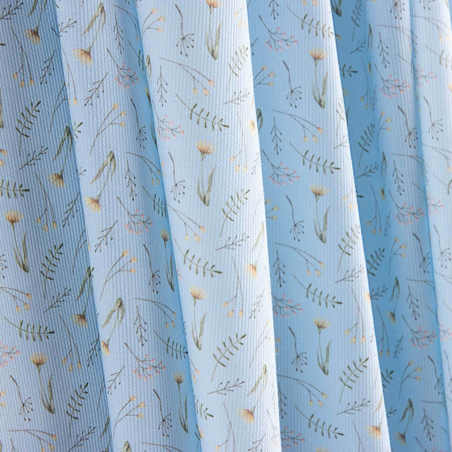 Pique Baumwolle Wild Branches Blau - Ribes y Casals
