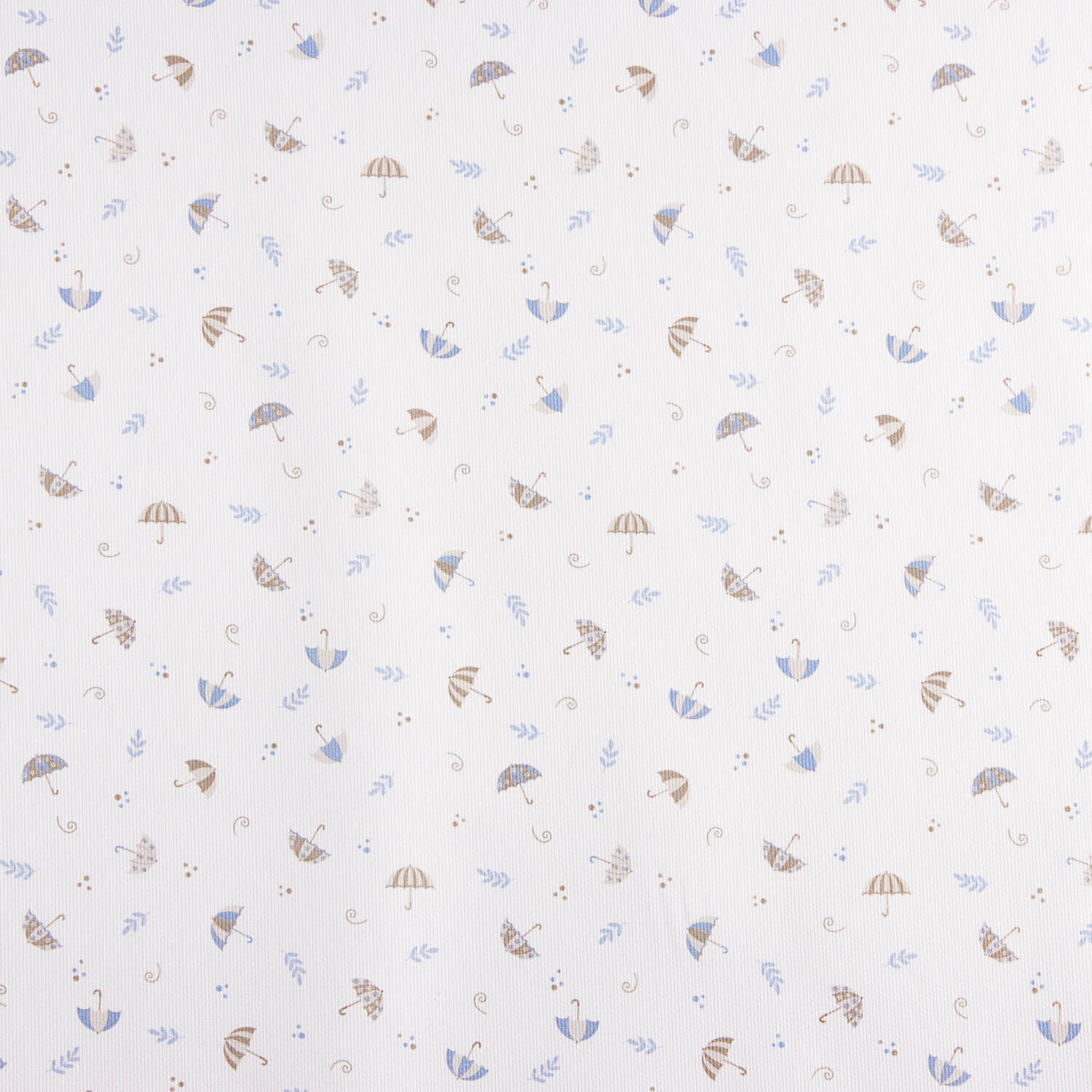 Piqué Baumwolle Regenschirm Blau und Beige - Ribes y Casals
